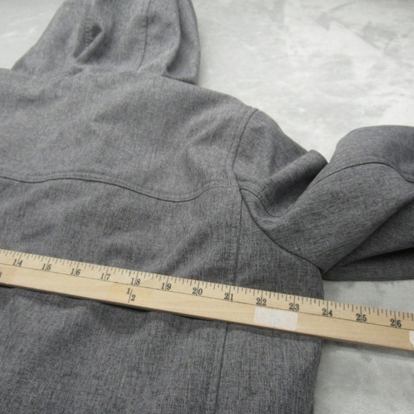 Levis Jacket Men Large Gray Sherpa Lined Water Resistant Hooded Full Zip Trucker - Picture 13 of 15